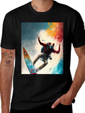 Surfing Adventure Tee - Artistic Graphic Print product image 1