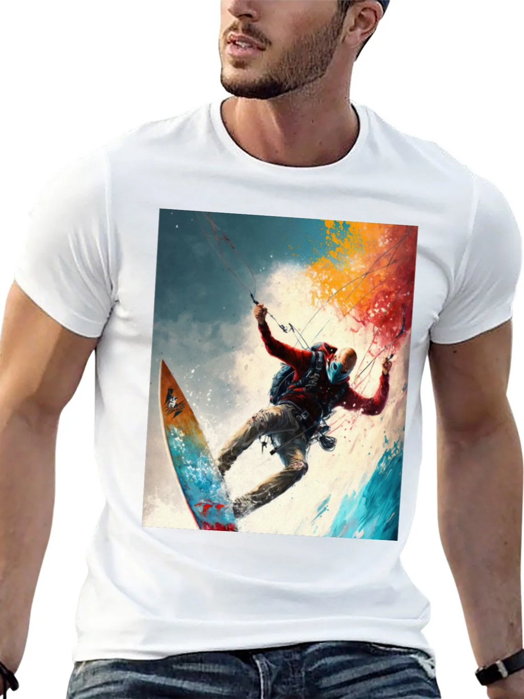 Surfing Adventure Tee - Artistic Graphic Print product image 12