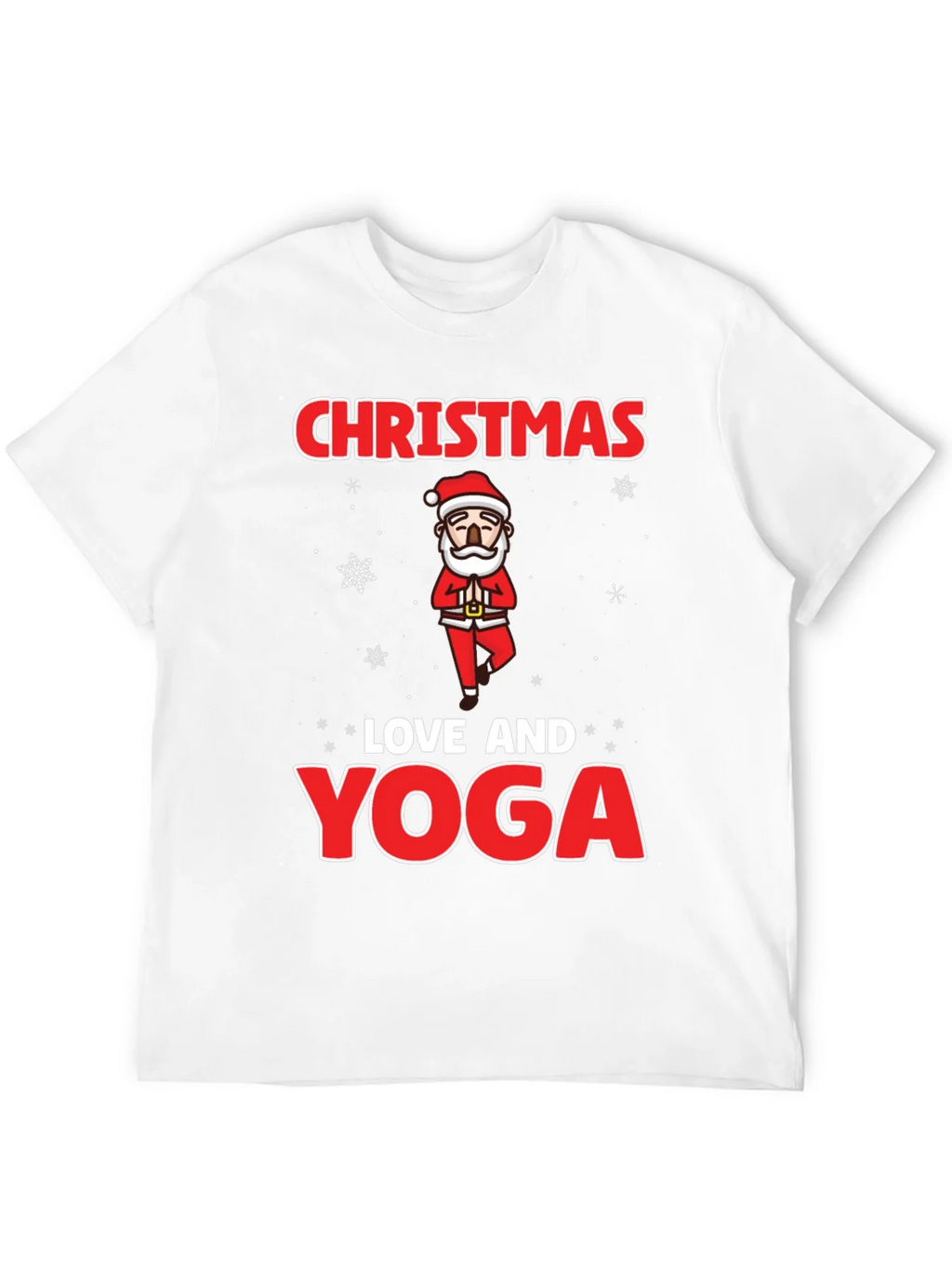 Christmas Love and Yoga Graphic T-Shirt product image 11