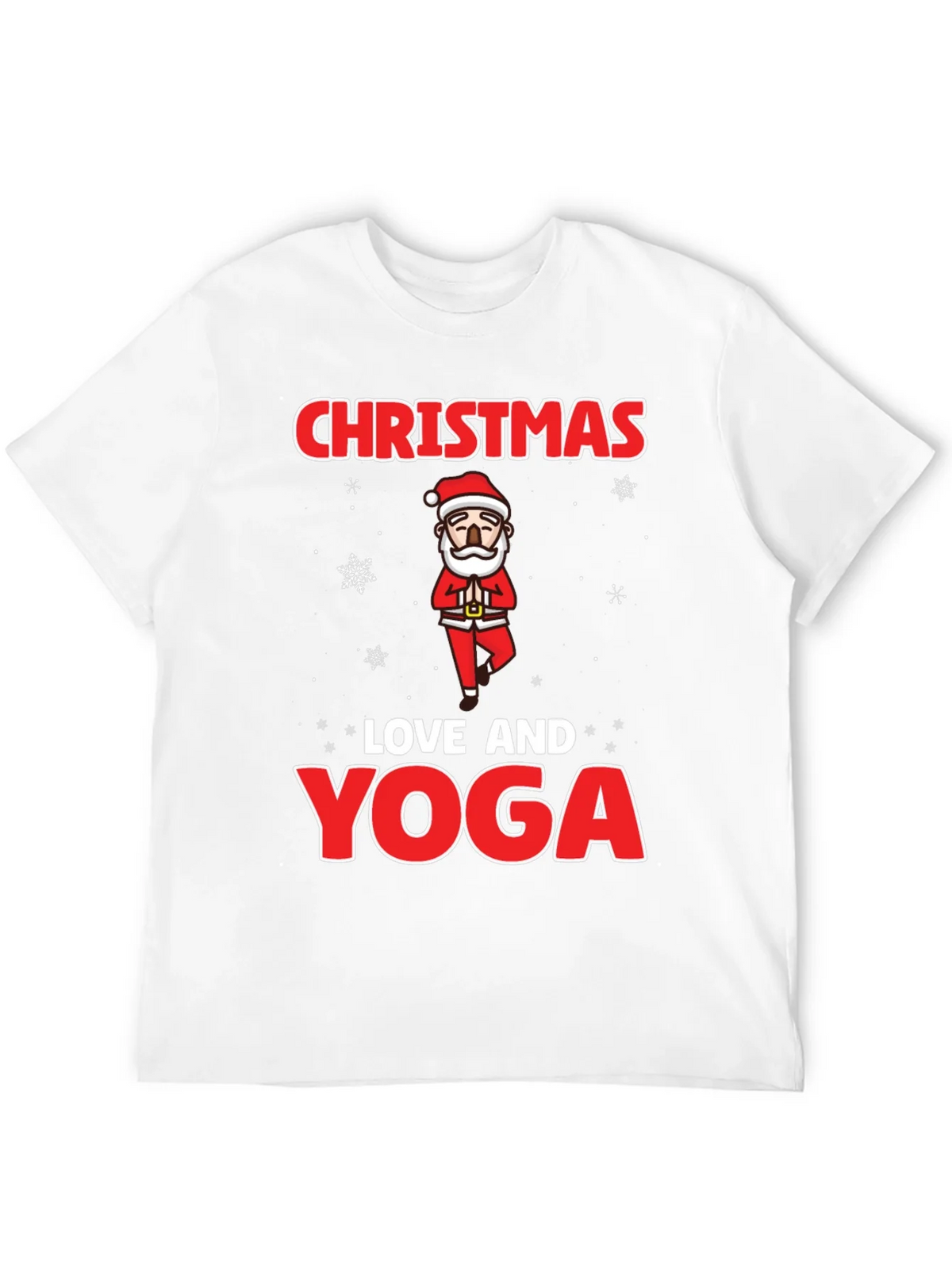 Christmas Love and Yoga Graphic T-Shirt product image 11