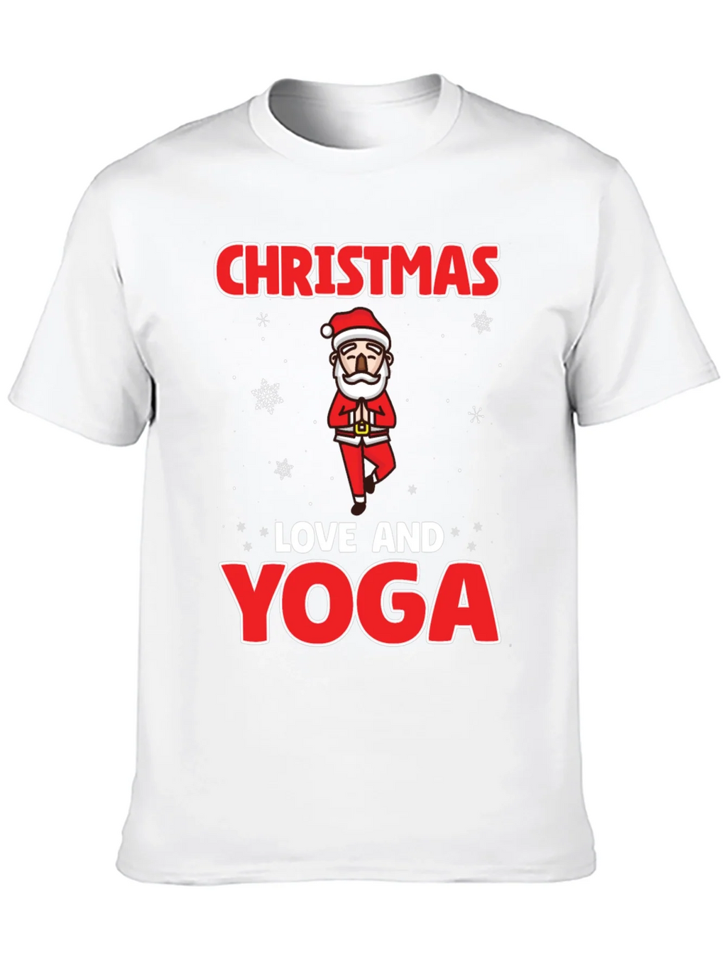 Christmas Love and Yoga Graphic T-Shirt product image 9