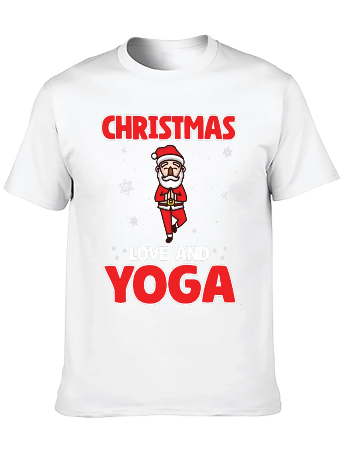 Christmas Love and Yoga Graphic T-Shirt product image 9