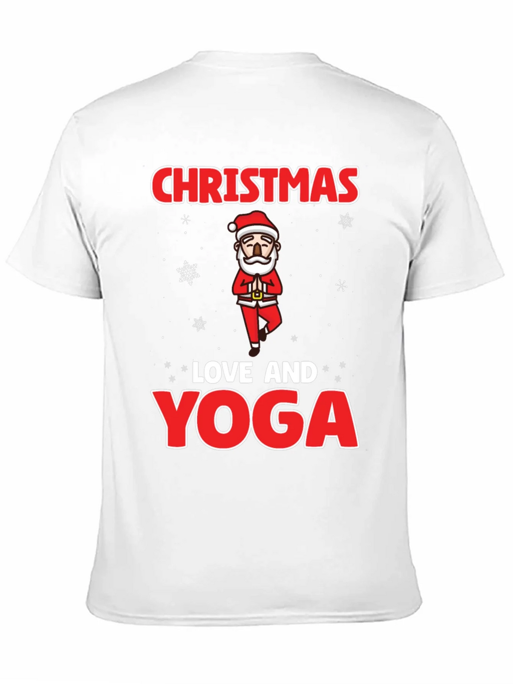 Christmas Love and Yoga Graphic T-Shirt product image 10