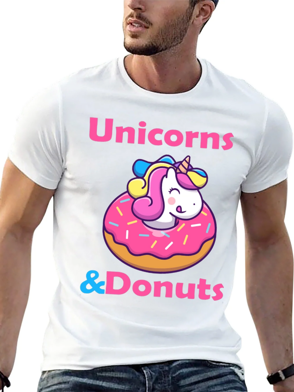 Unicorns & Donuts T-Shirt: Whimsical Graphic Tee product image 12