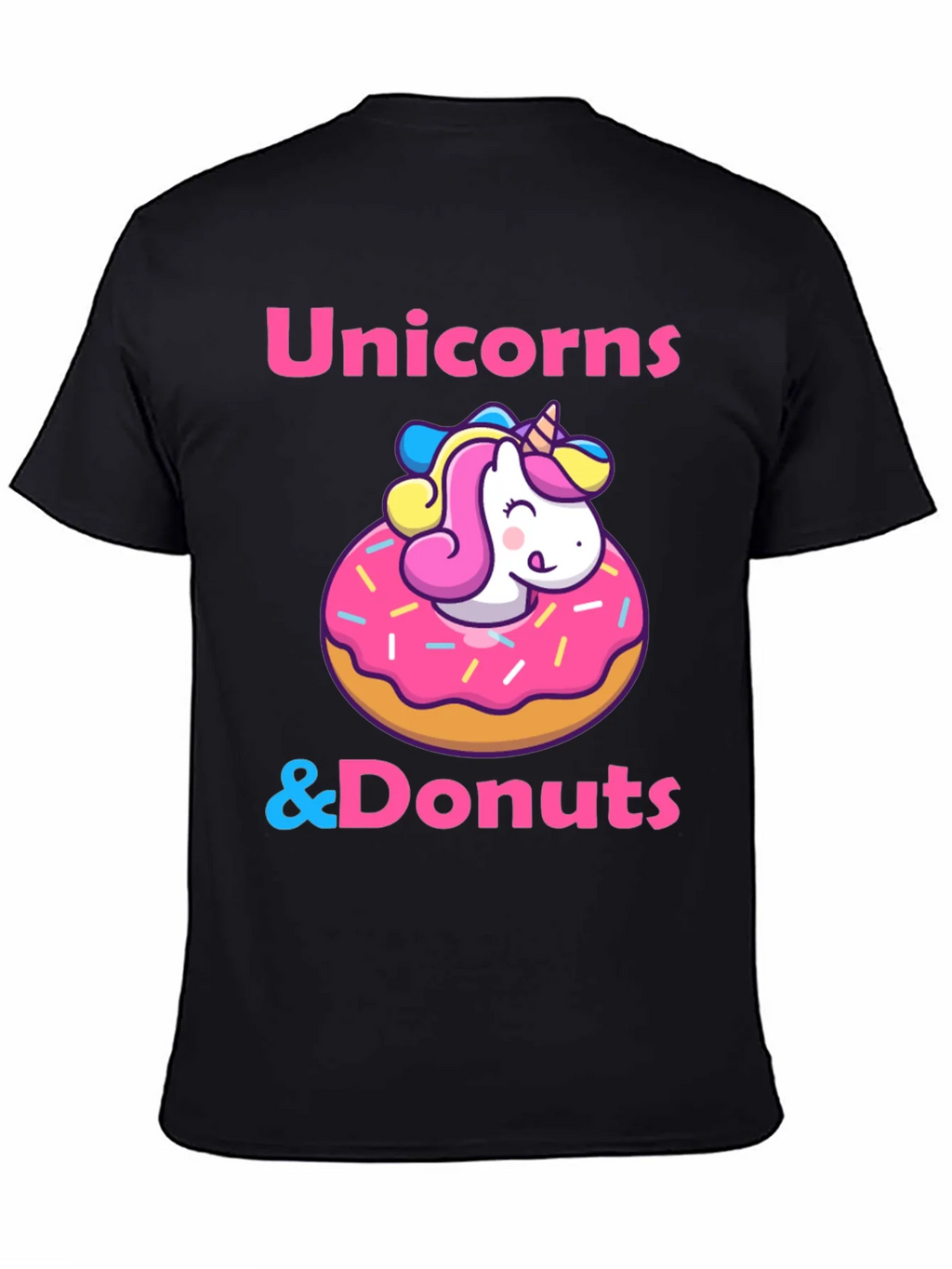 Unicorns & Donuts T-Shirt: Whimsical Graphic Tee product image 4