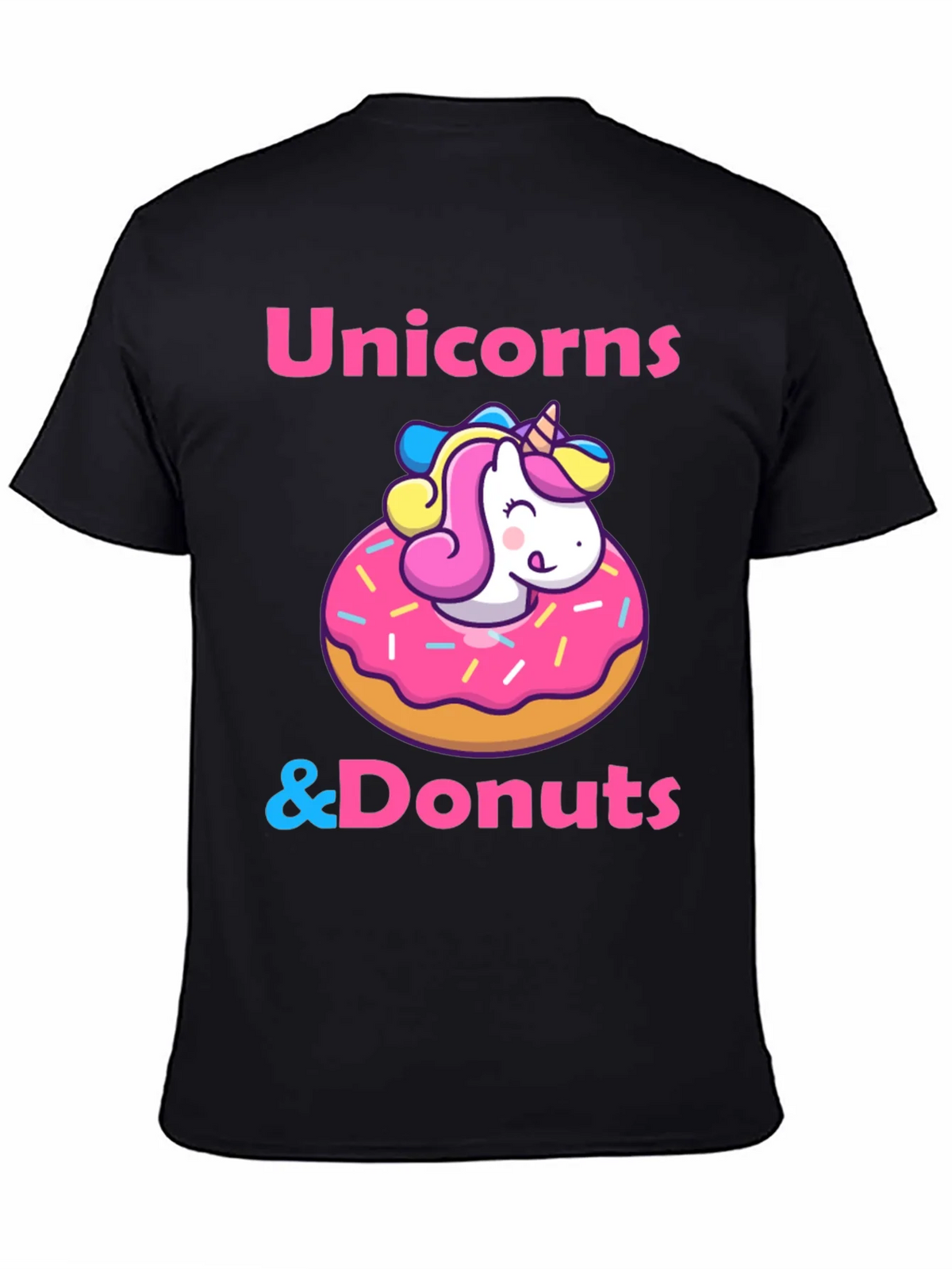 Unicorns & Donuts T-Shirt: Whimsical Graphic Tee product image 4