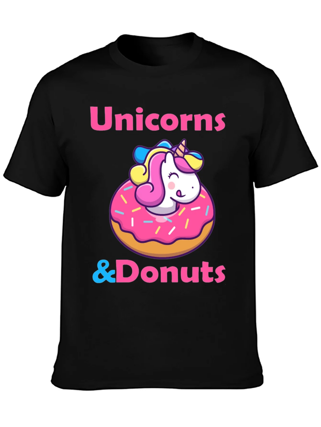 Unicorns & Donuts T-Shirt: Whimsical Graphic Tee product image 3