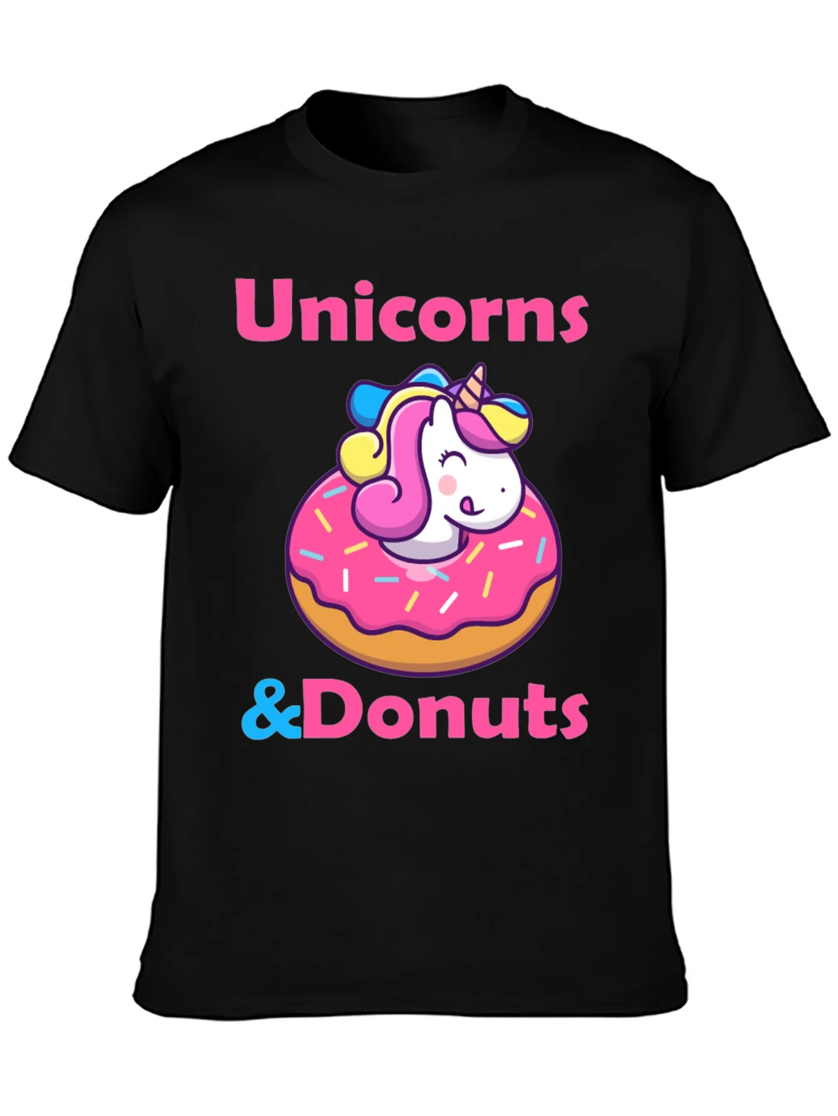 Unicorns & Donuts T-Shirt: Whimsical Graphic Tee product image 3