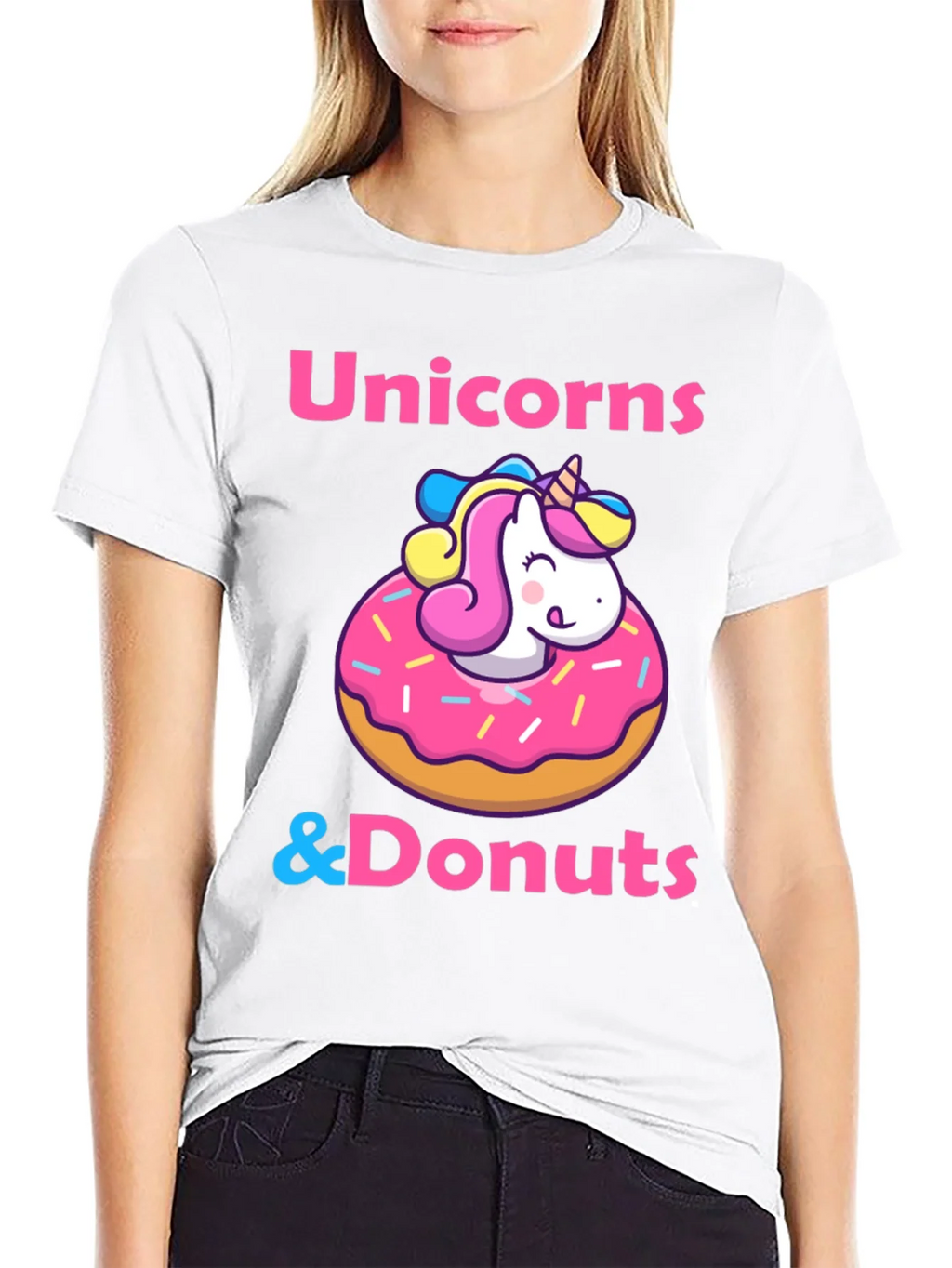 Unicorns & Donuts T-Shirt: Whimsical Graphic Tee product image 8