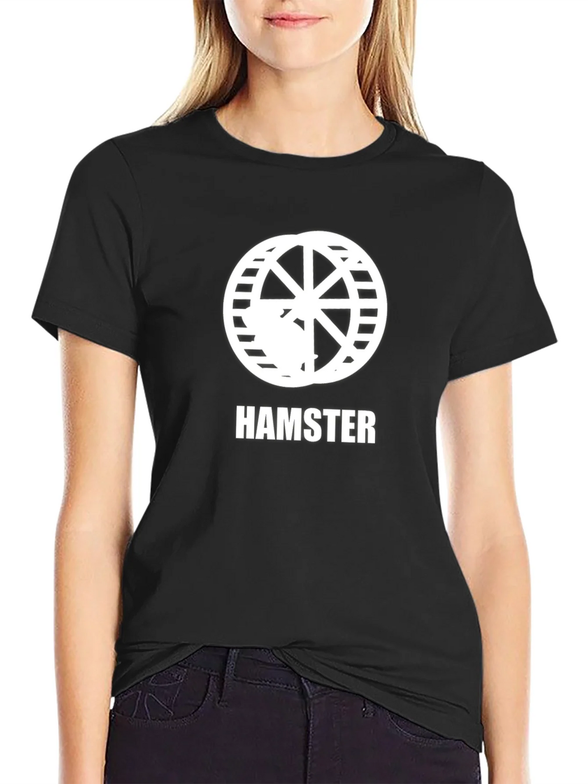 Hamster Wheel Graphic Tee - Novelty Animal Lover Shirt product image 2