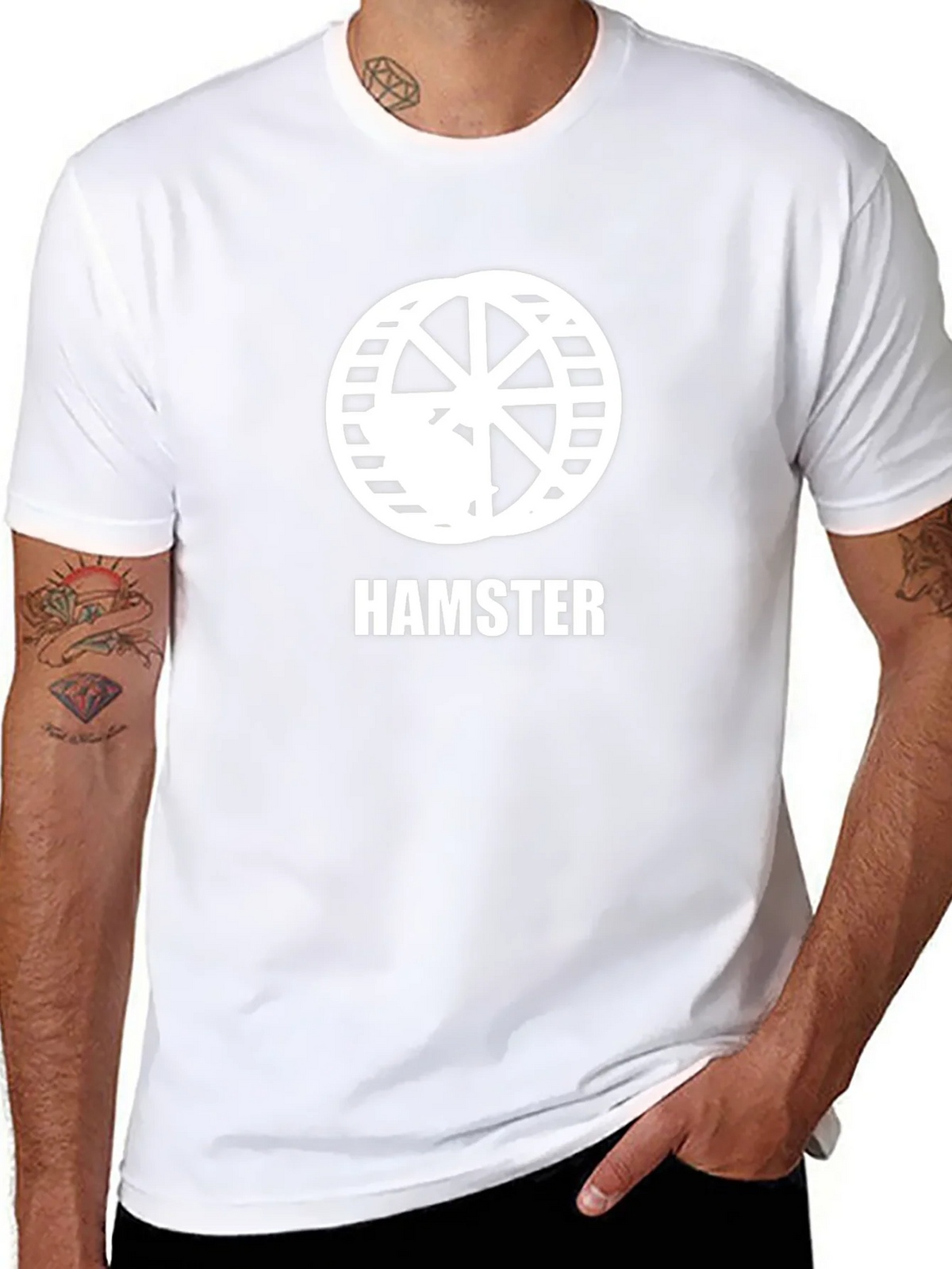 Hamster Wheel Graphic Tee - Novelty Animal Lover Shirt product image 7