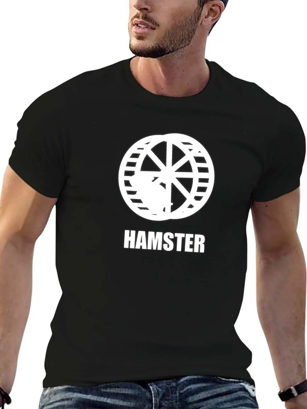 Hamster Wheel Graphic Tee - Novelty Animal Lover Shirt product image 6