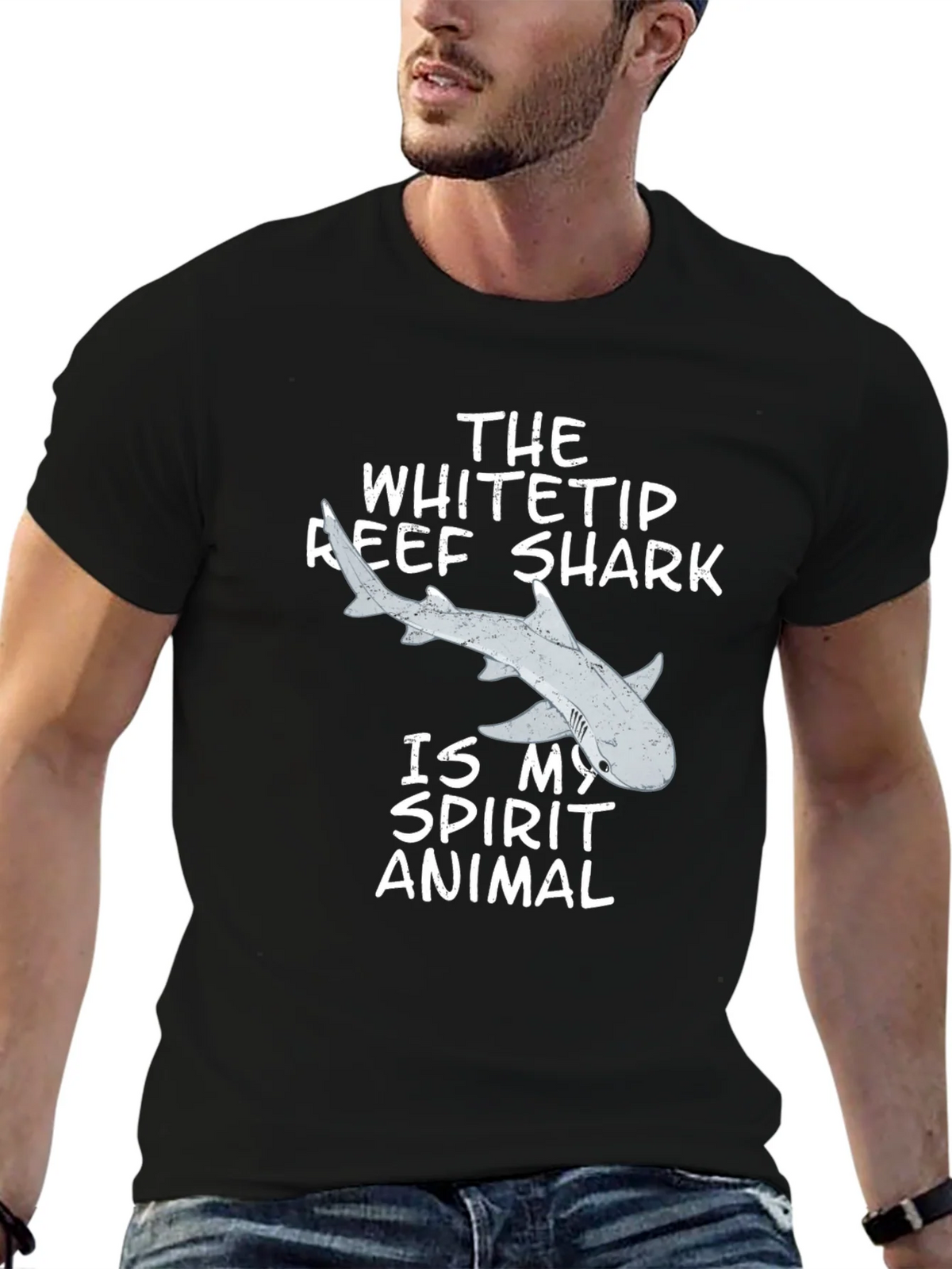 Whitetip Reef Shark Spirit Animal Tee product image 6