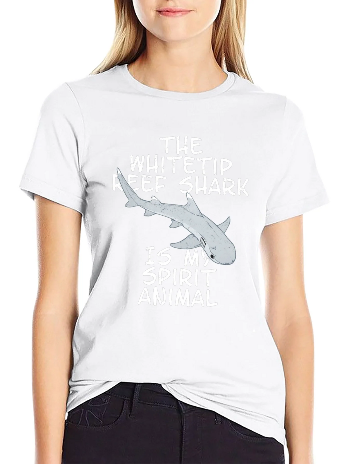 Whitetip Reef Shark Spirit Animal Tee product image 8