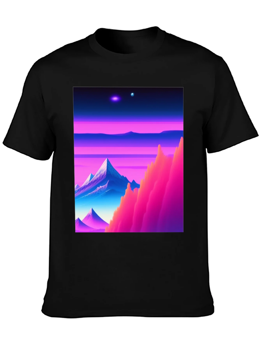 Synthwave Landscape Graphic T-Shirt product image 3