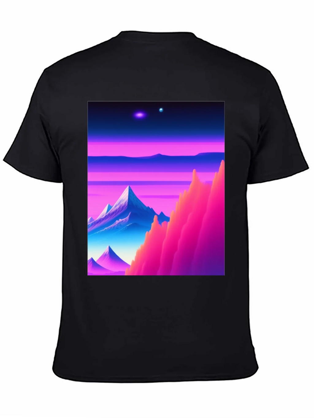 Synthwave Landscape Graphic T-Shirt product image 4