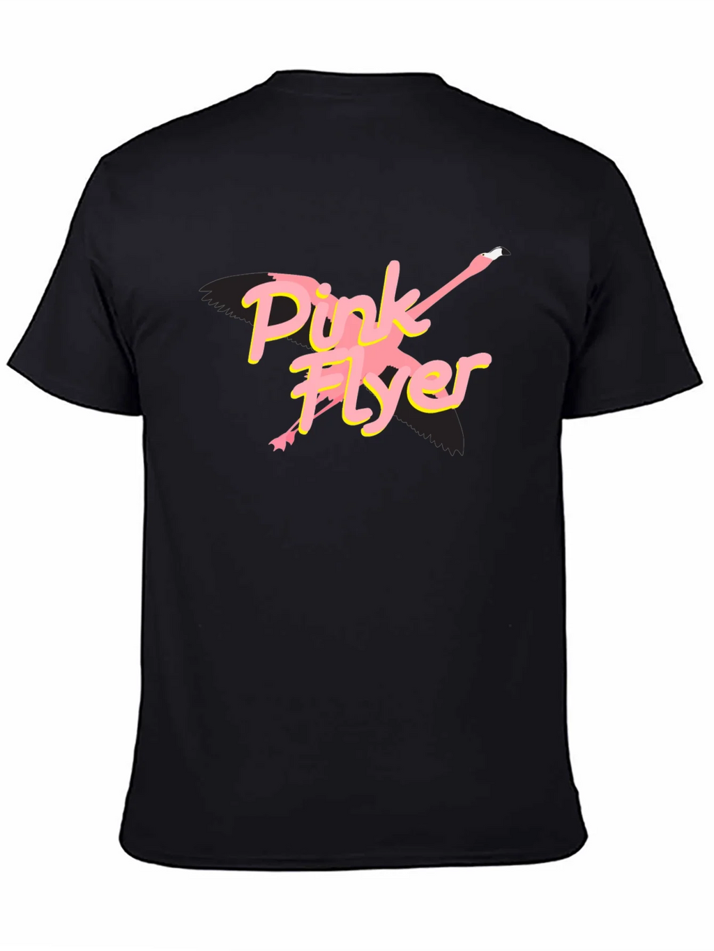 Pink Flyer Black T-Shirt product image 3