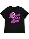 Never Underestimate a Girl with a Bow T-Shirt product image 1