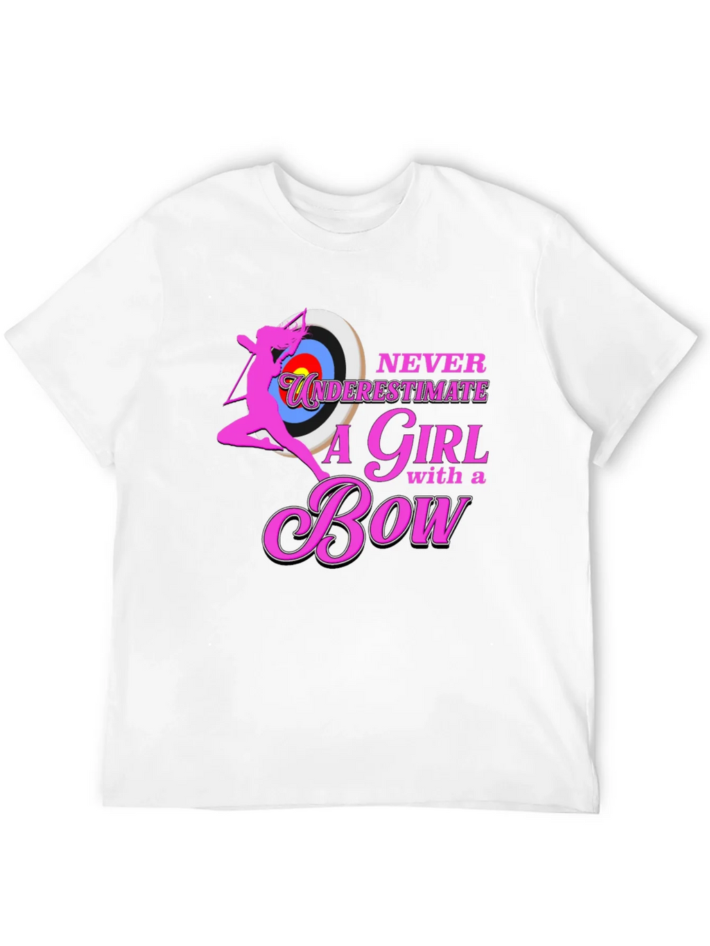 Never Underestimate a Girl with a Bow T-Shirt product image 5