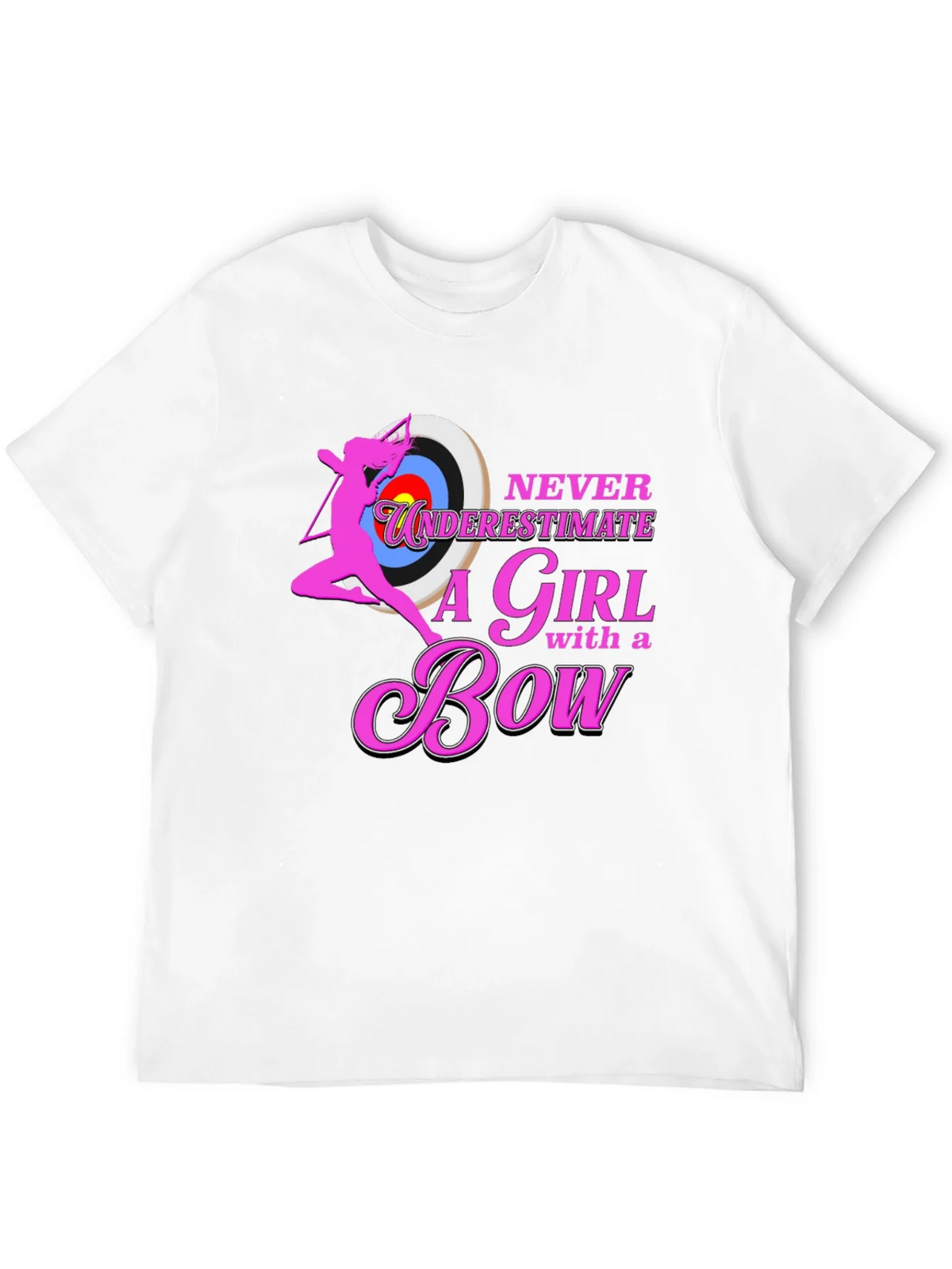Never Underestimate a Girl with a Bow T-Shirt product image 5