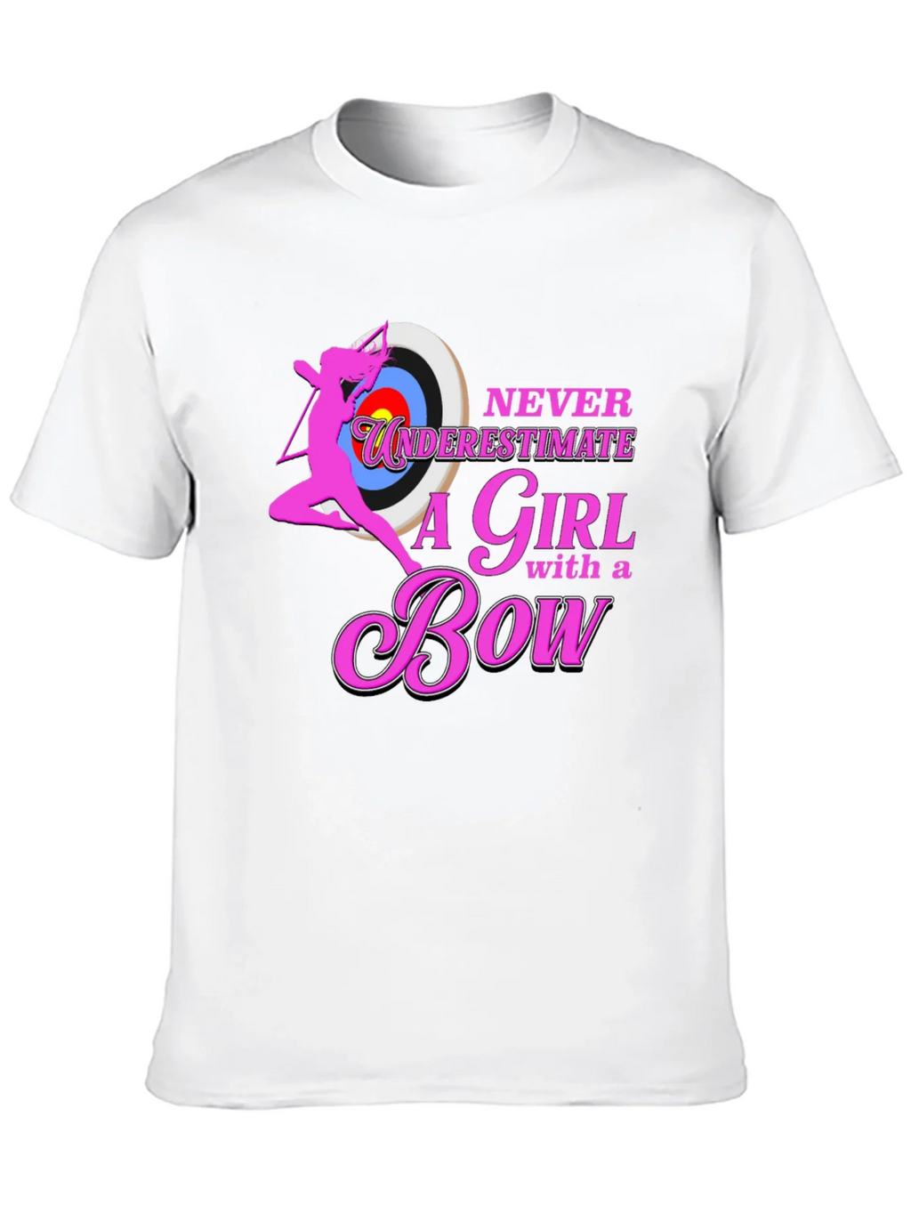 Never Underestimate a Girl with a Bow T-Shirt product image 3