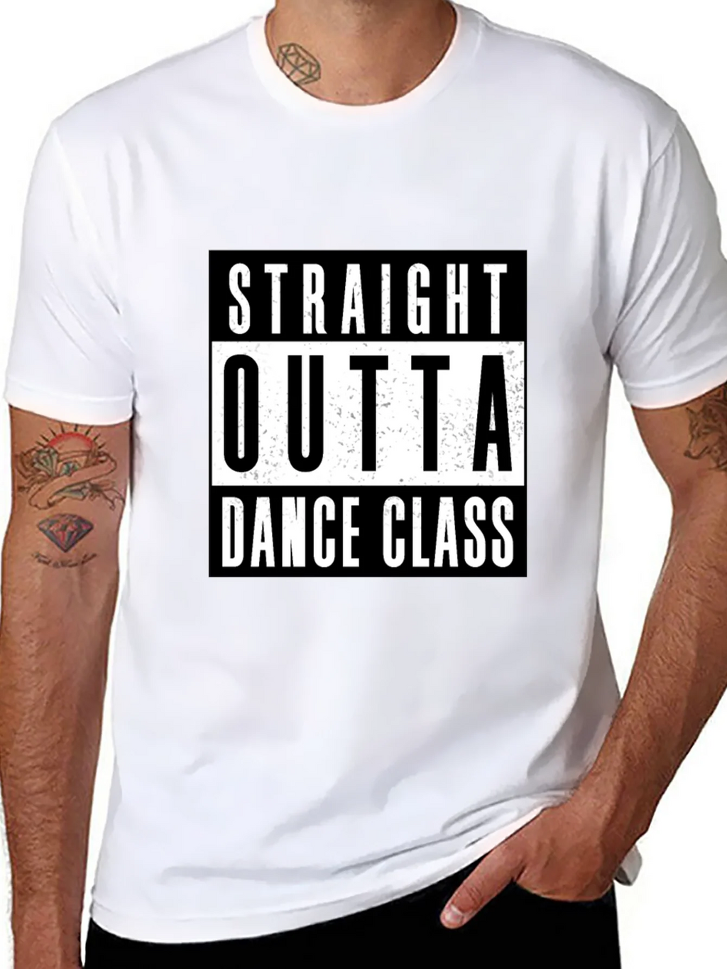 Straight Outta Dance Class Black T-Shirt product image 7