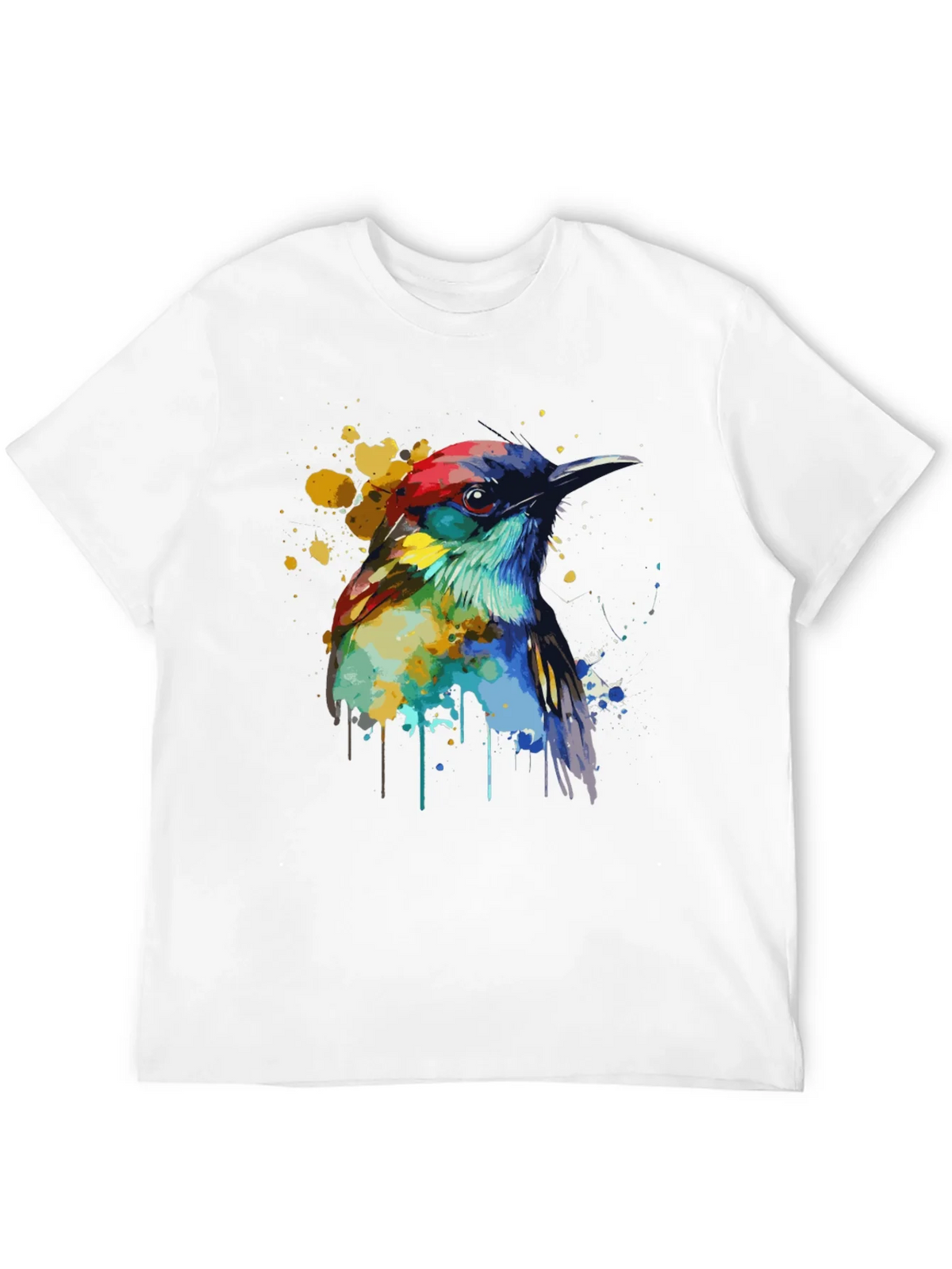 Watercolor Bird Graphic T-Shirt product image 9