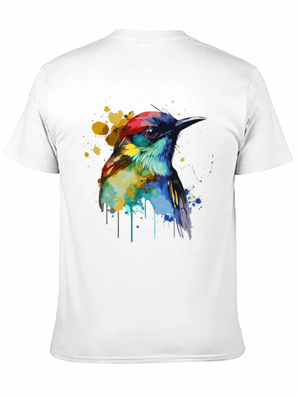 Watercolor Bird Graphic T-Shirt product image 8