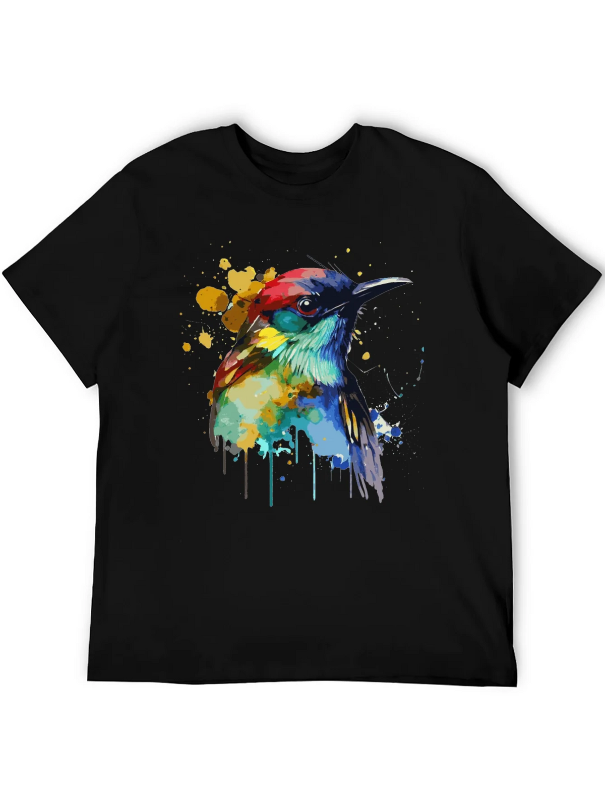 Watercolor Bird Graphic T-Shirt product image 5