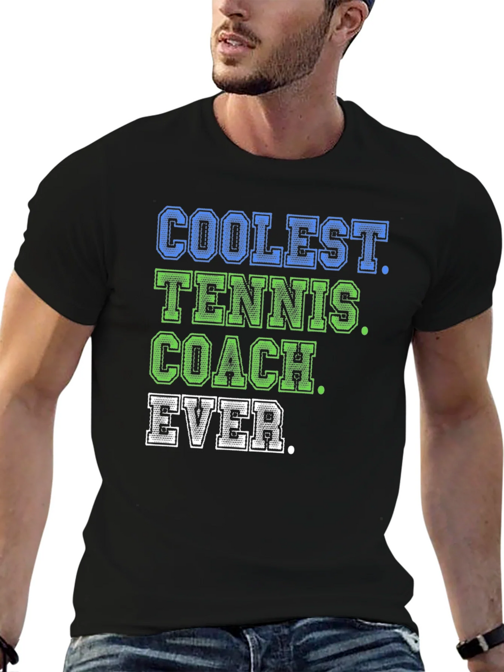 Coolest Tennis Coach Ever Graphic Tee product image 6