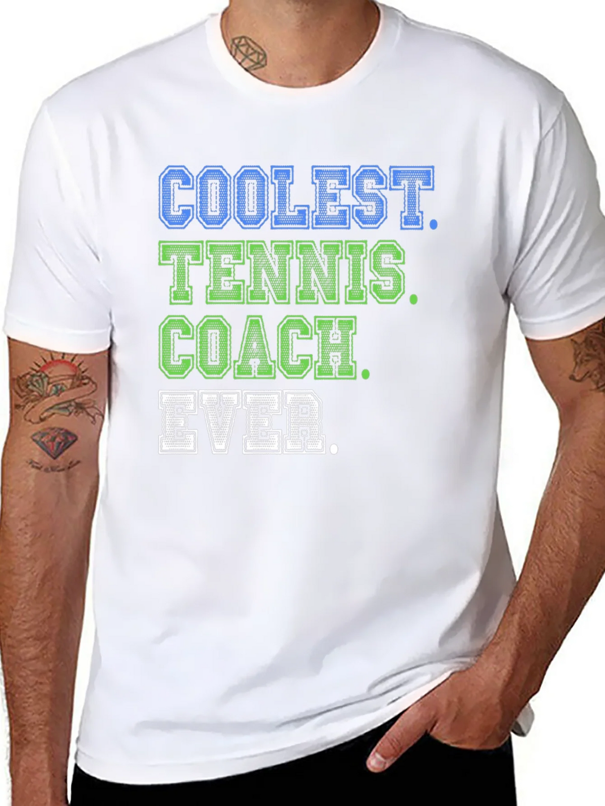Coolest Tennis Coach Ever Graphic Tee product image 7