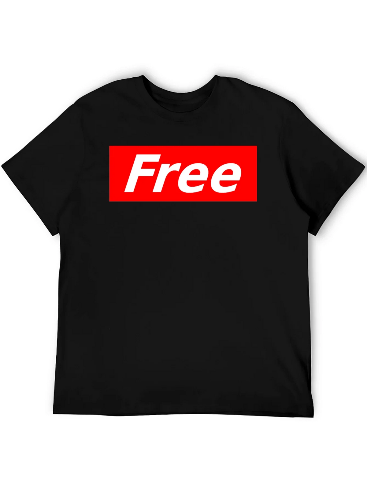 Free Supreme Style T-Shirt - Black Cotton Blend Tee product image 2