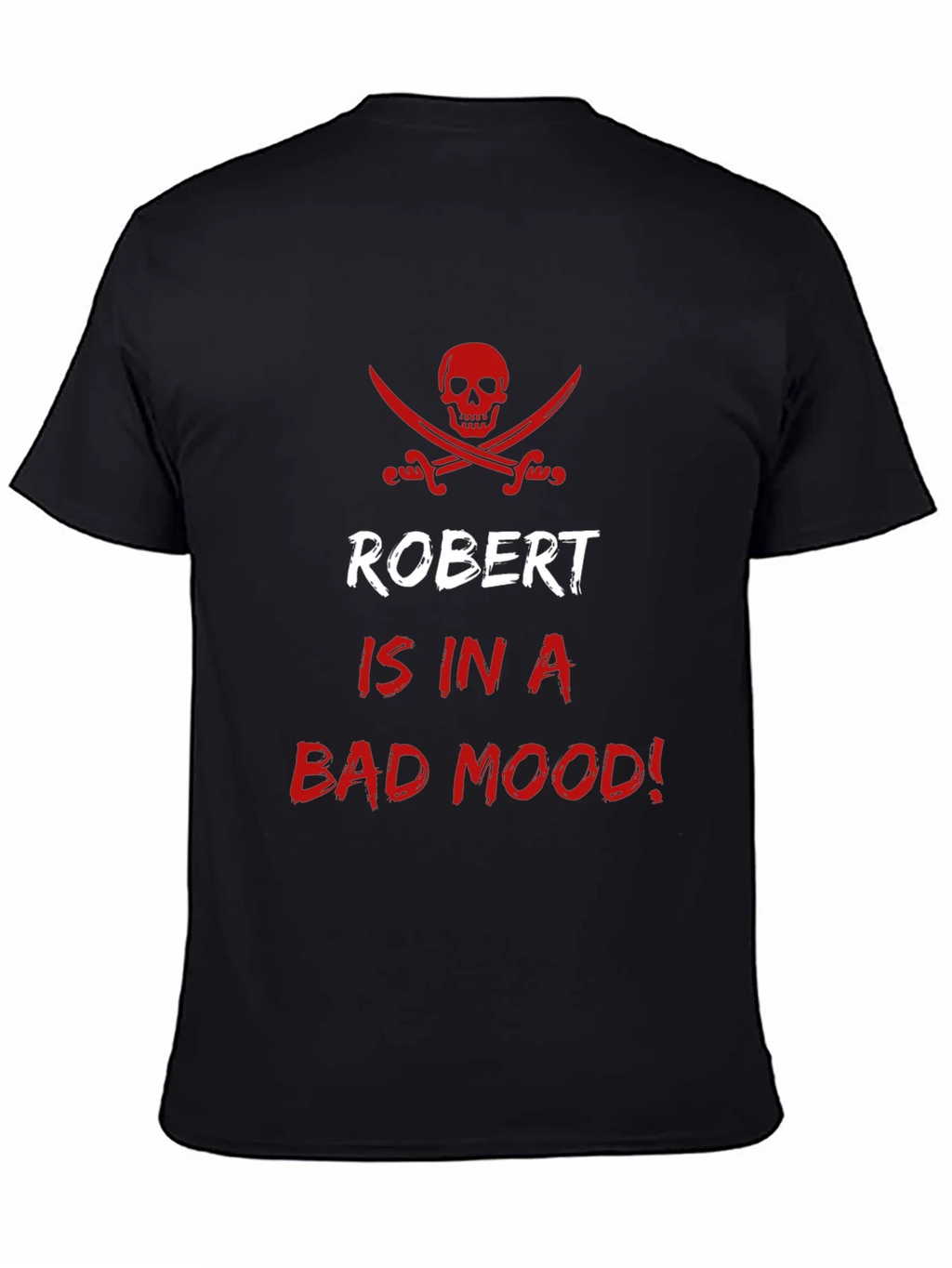Robert Bad Mood Pirate Skull Graphic T-Shirt product image 3