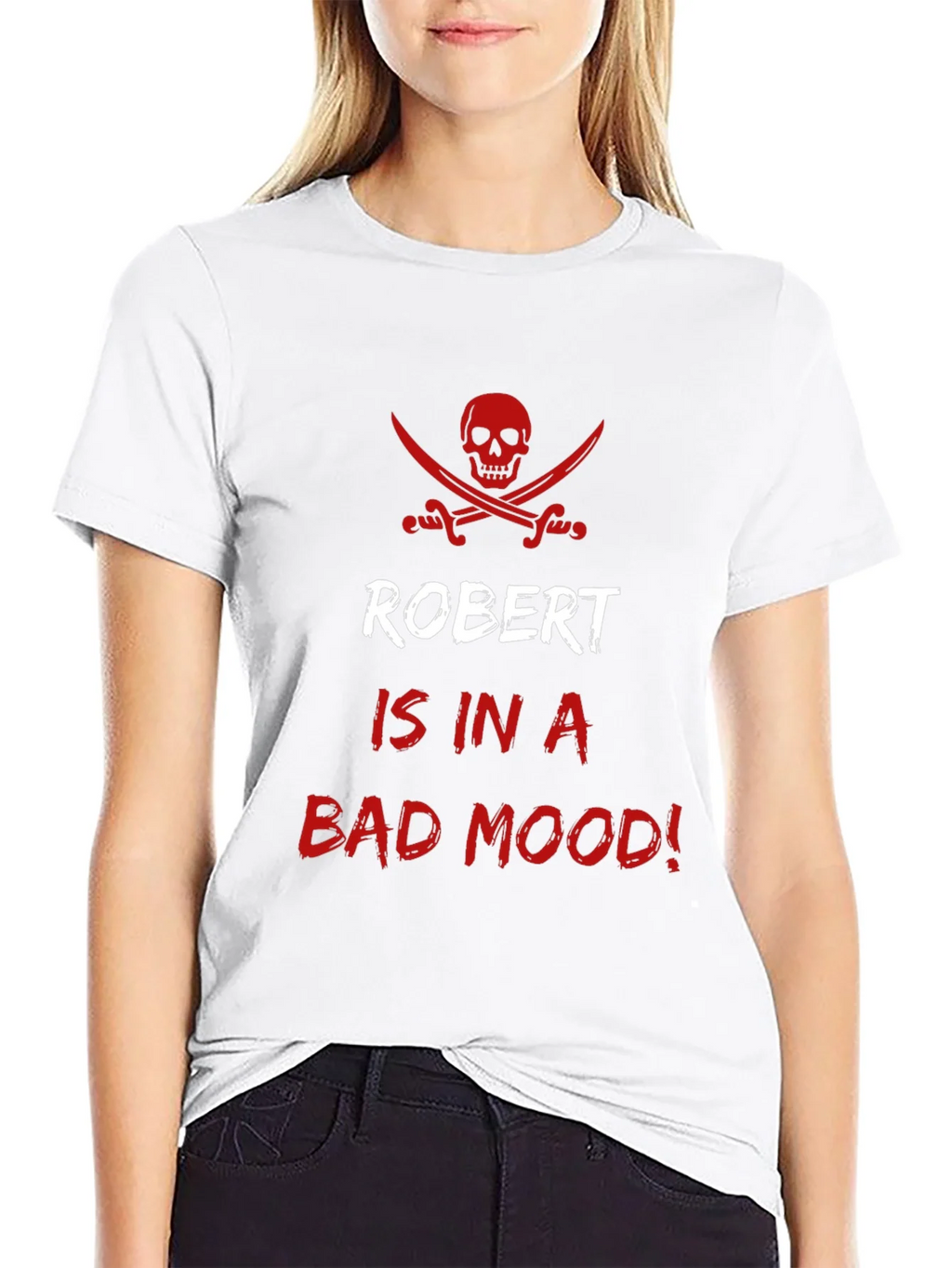 Robert Bad Mood Pirate Skull Graphic T-Shirt product image 6