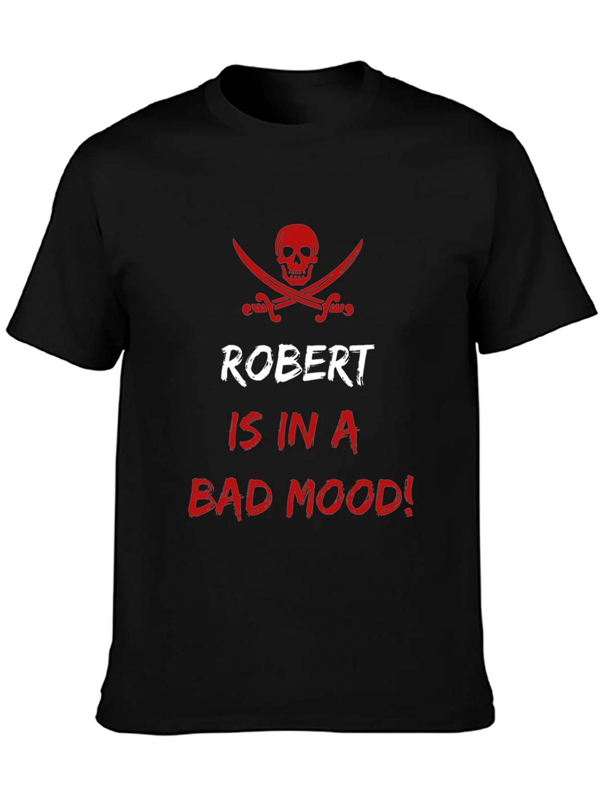 Robert Bad Mood Pirate Skull Graphic T-Shirt product image 2