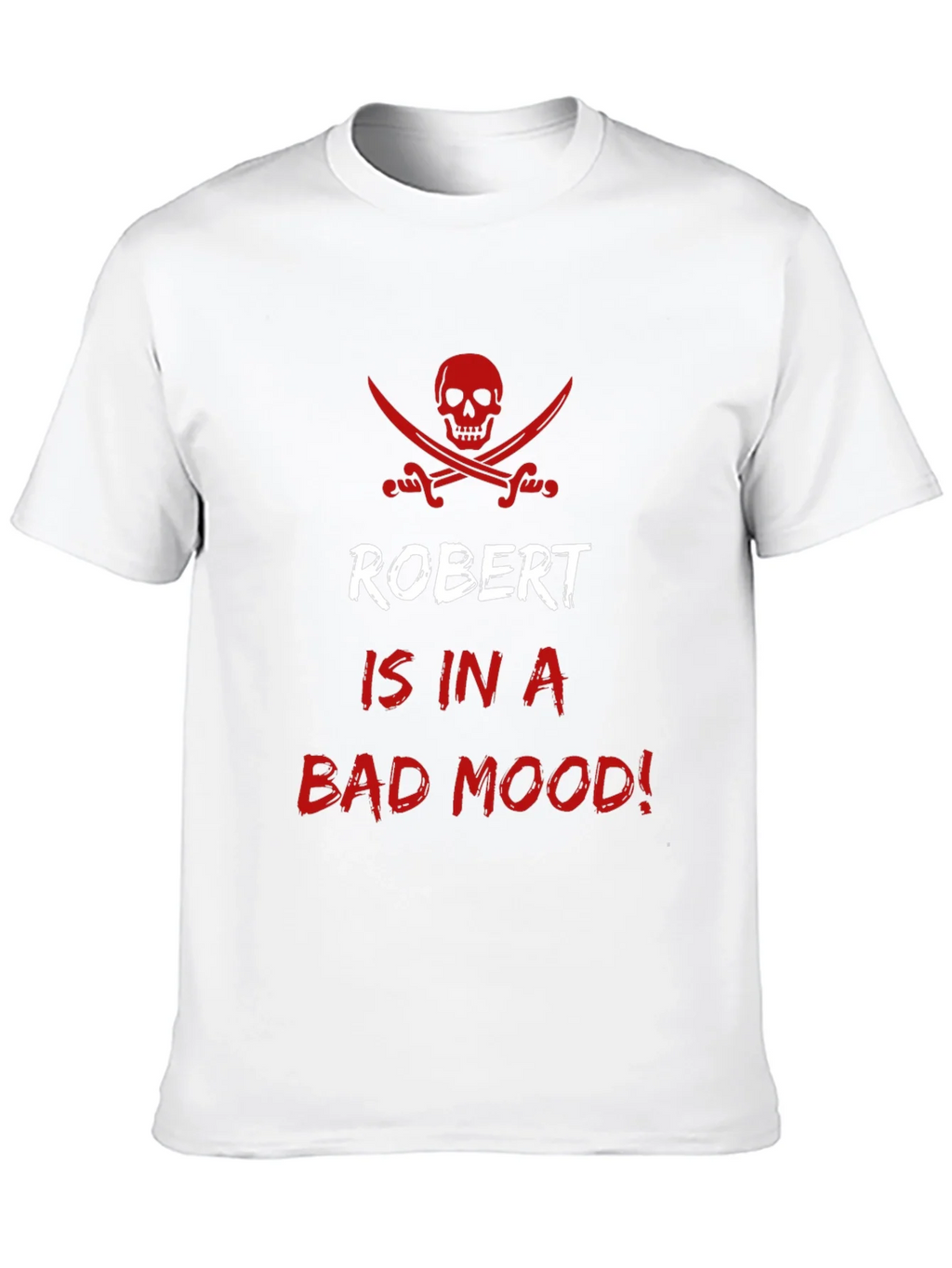 Robert Bad Mood Pirate Skull Graphic T-Shirt product image 7