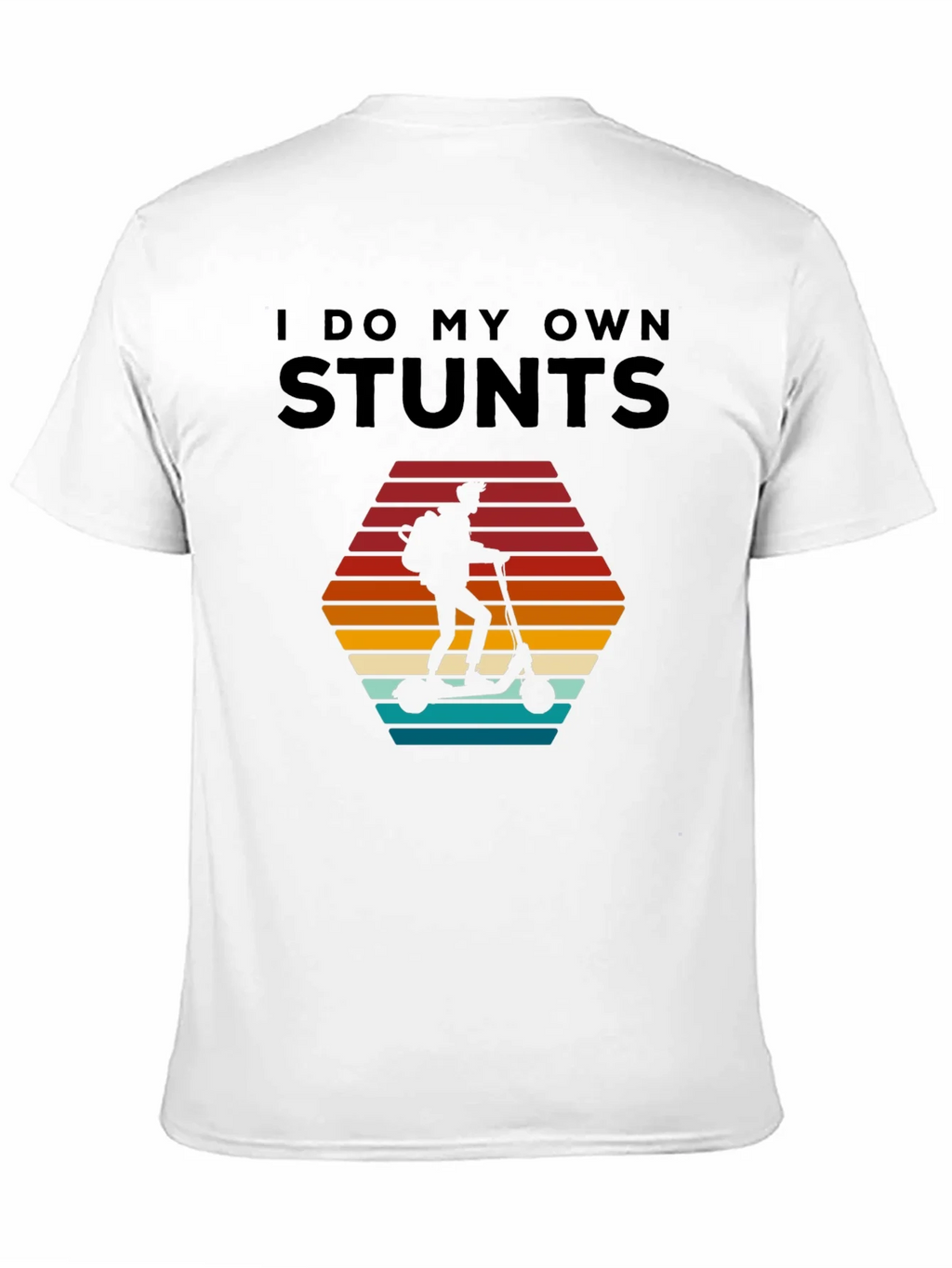 I Do My Own Stunts T-Shirt - Scooter Rider Design product image 6