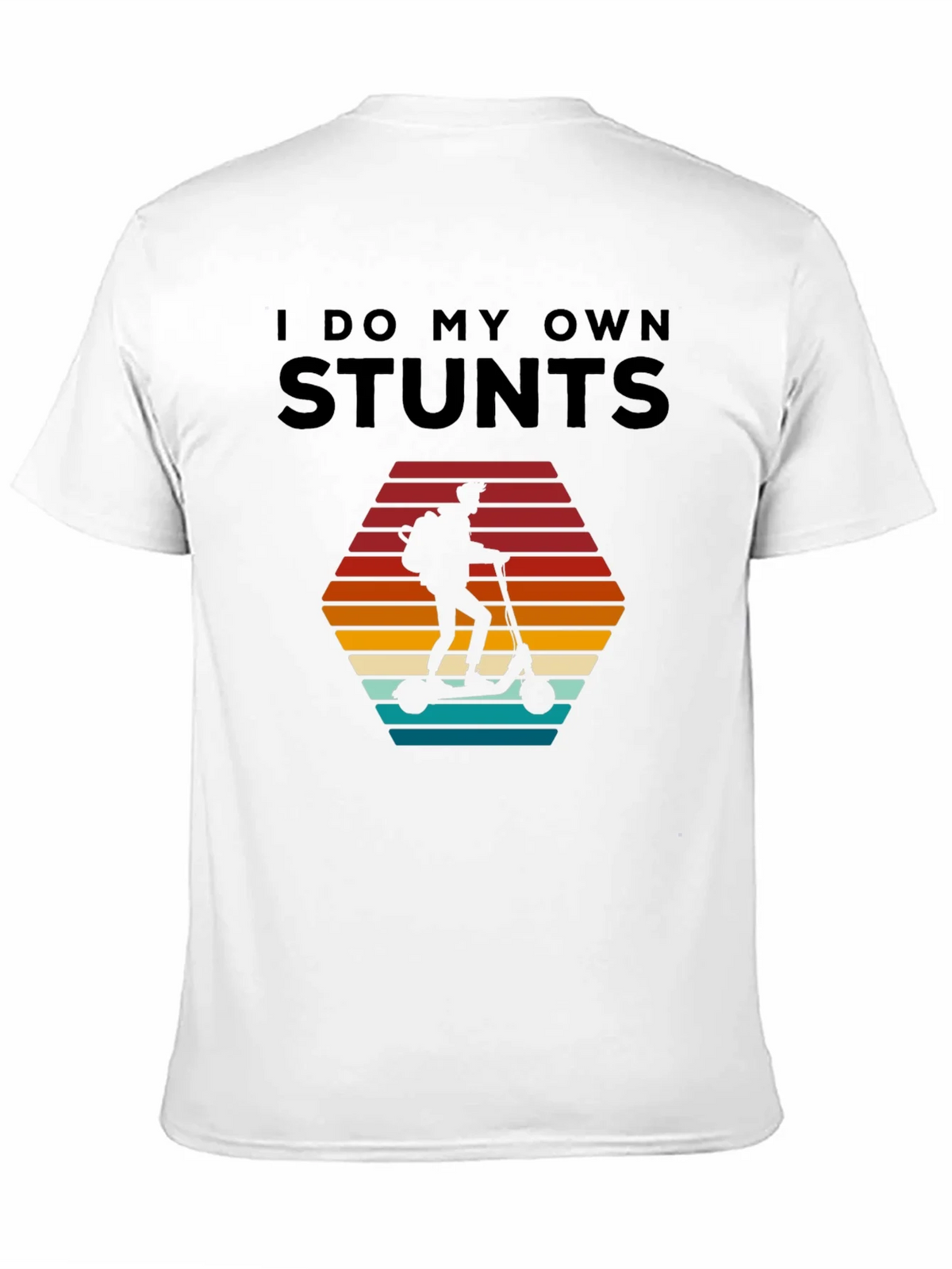 I Do My Own Stunts T-Shirt - Scooter Rider Design product image 6