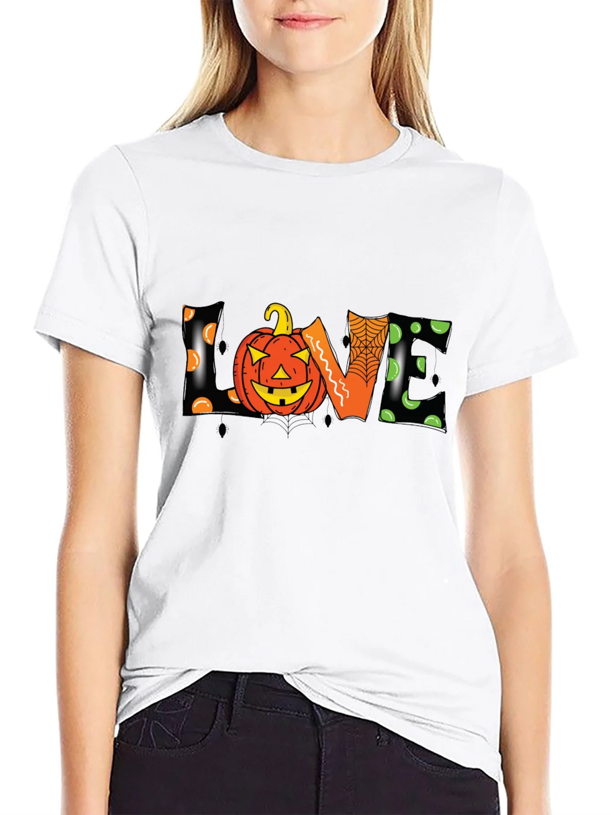 Halloween Love Pumpkin Graphic Tee product image 8