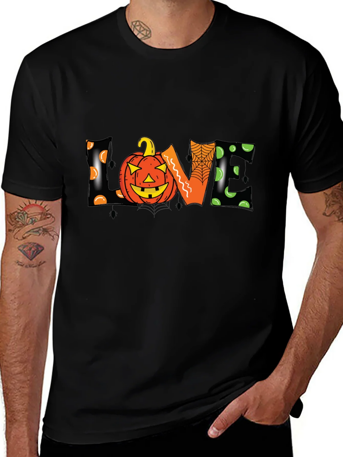 Halloween Love Pumpkin Graphic Tee product image 1