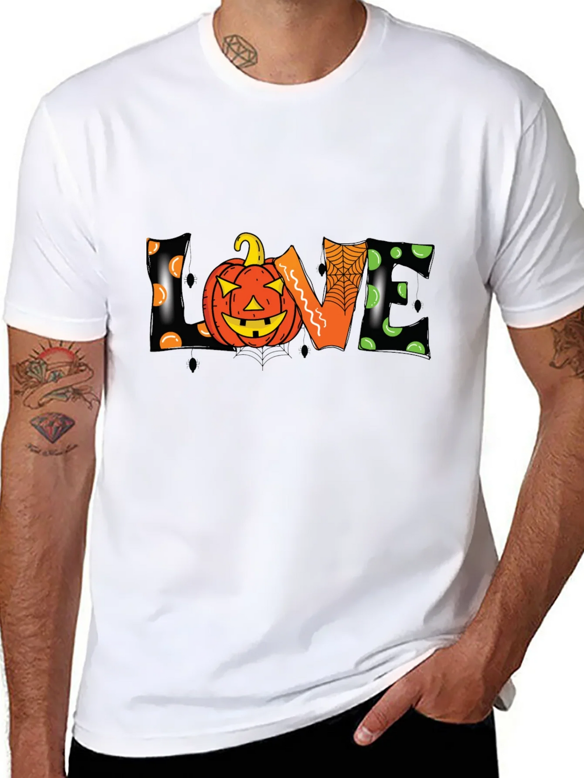 Halloween Love Pumpkin Graphic Tee product image 7
