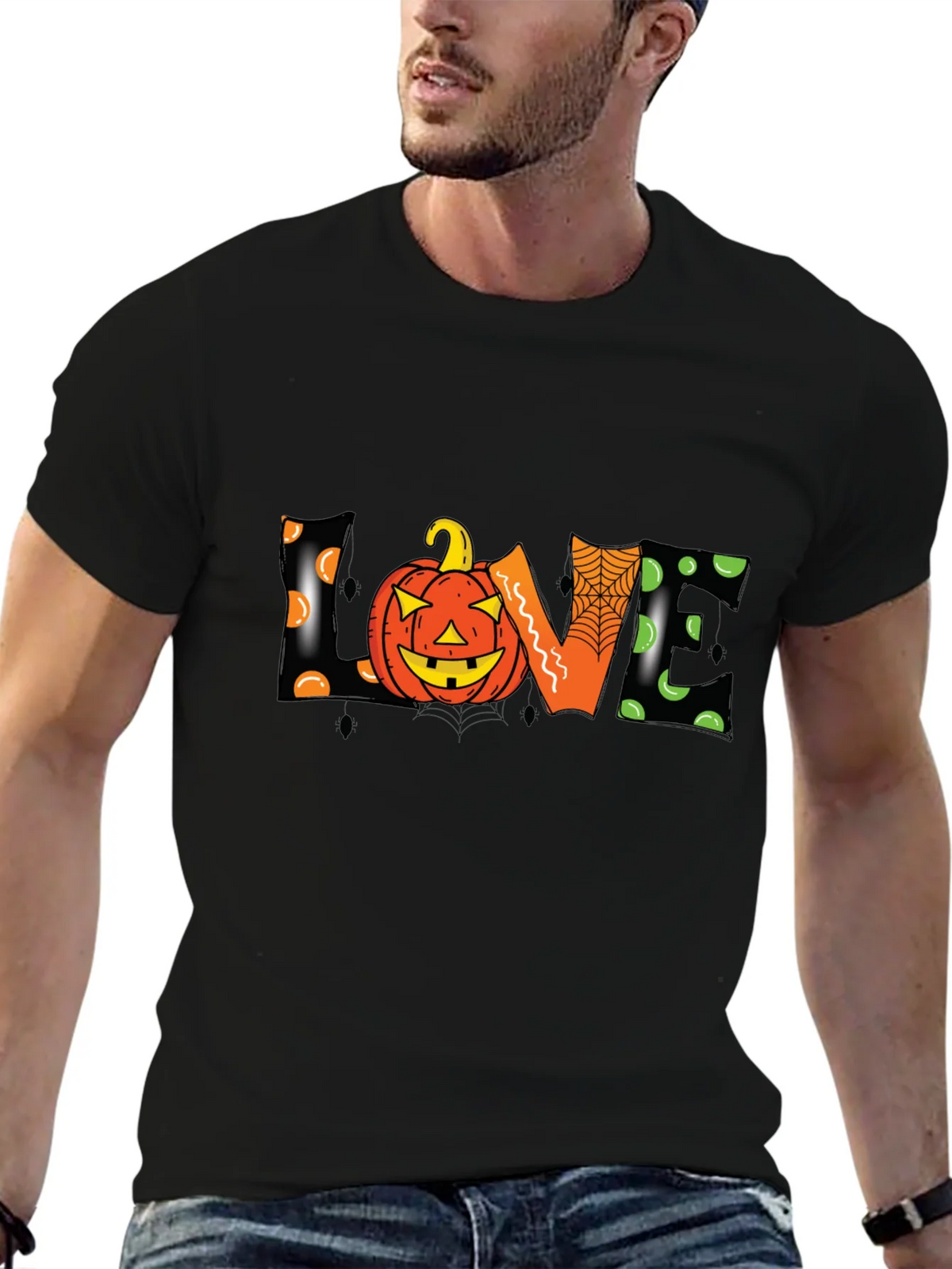 Halloween Love Pumpkin Graphic Tee product image 6