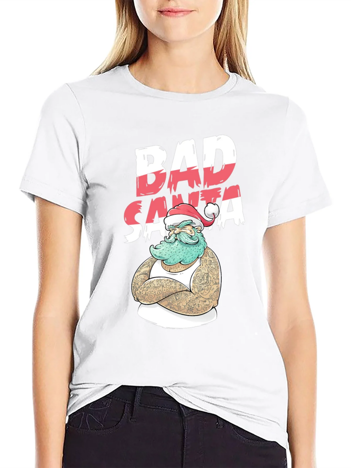Bad Santa T-Shirt - Holiday Humor Tee product image 8