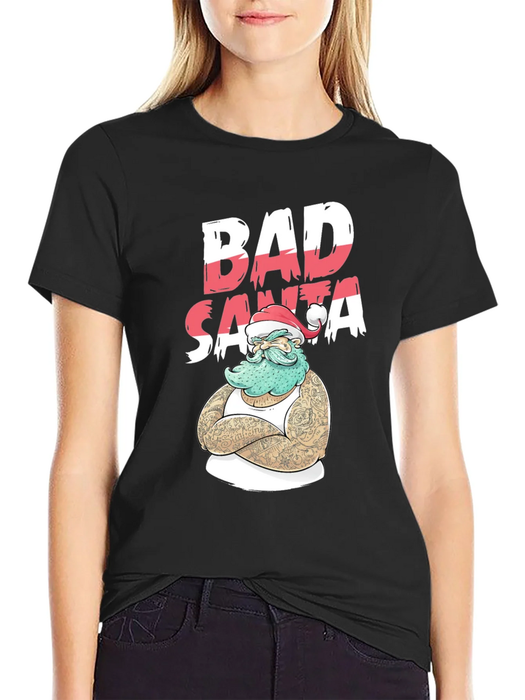 Bad Santa T-Shirt - Holiday Humor Tee product image 2
