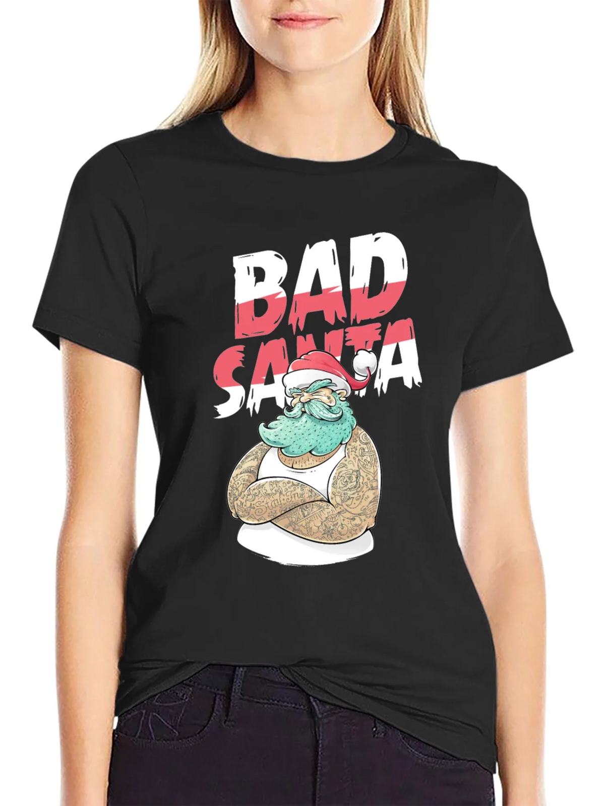 Bad Santa T-Shirt - Holiday Humor Tee product image 2
