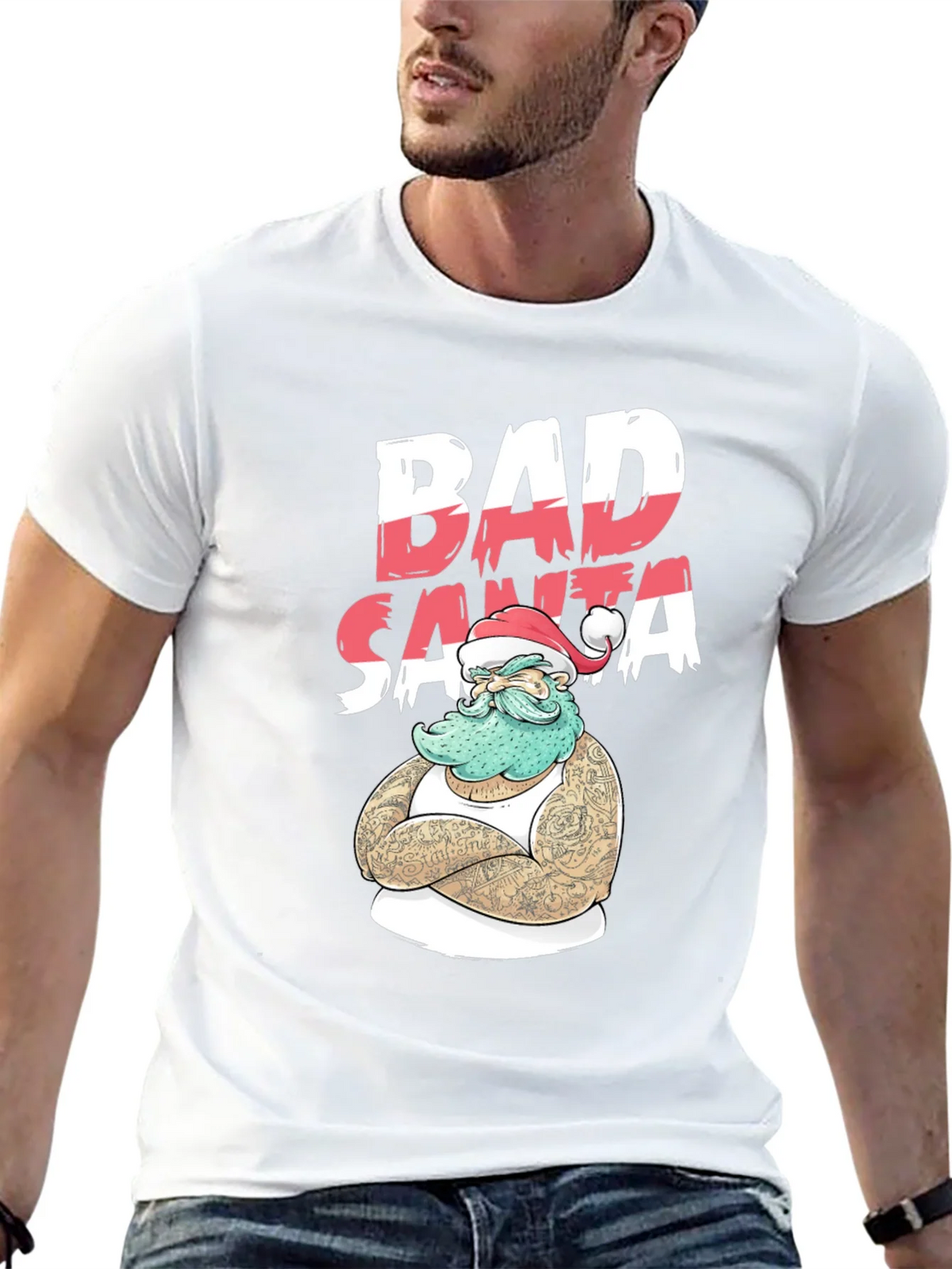 Bad Santa T-Shirt - Holiday Humor Tee product image 12