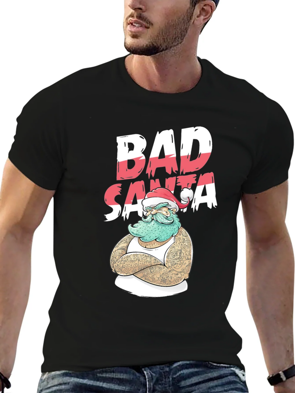 Bad Santa T-Shirt - Holiday Humor Tee product image 6