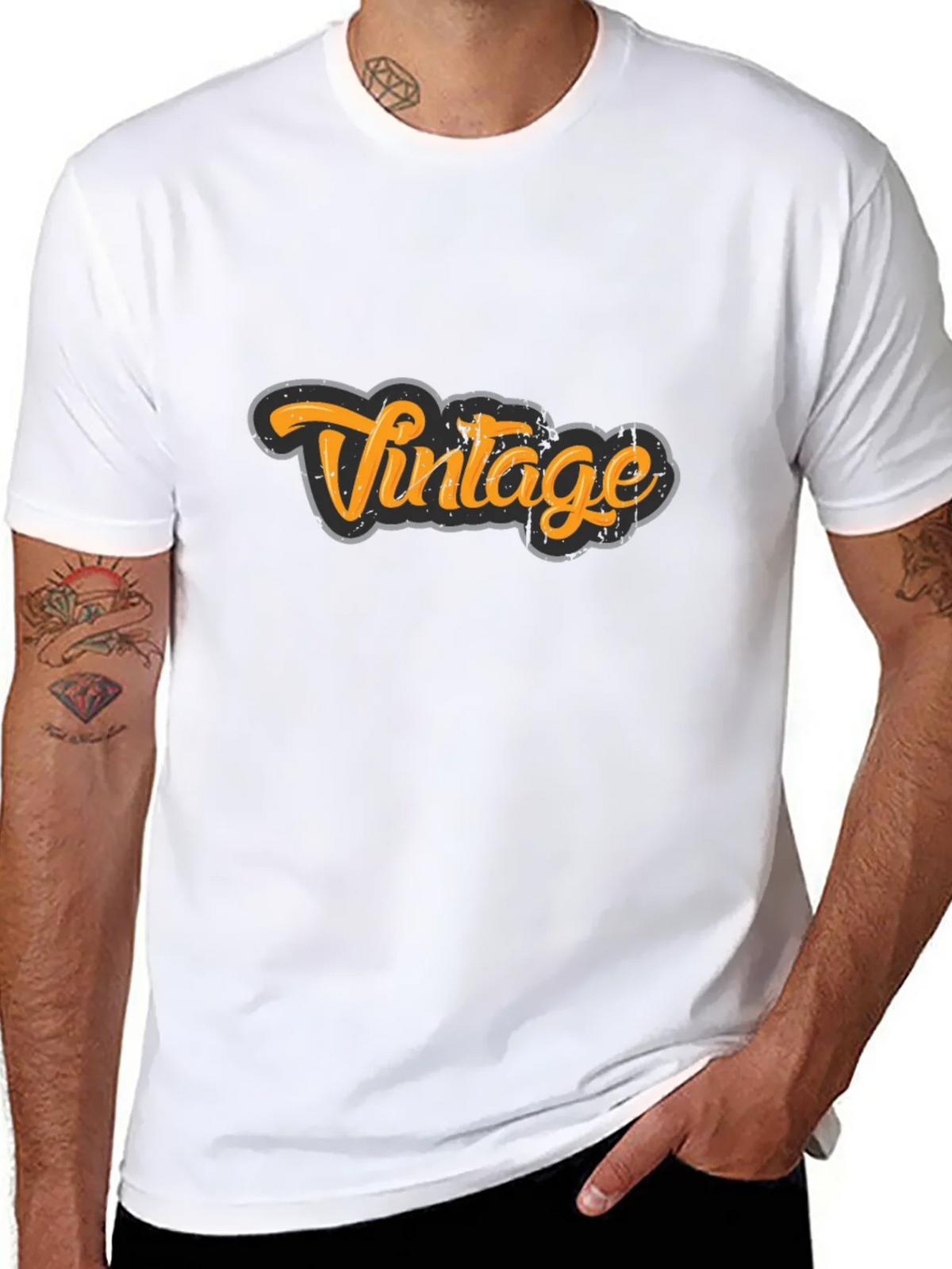 Vintage Style Black T-Shirt product image 6
