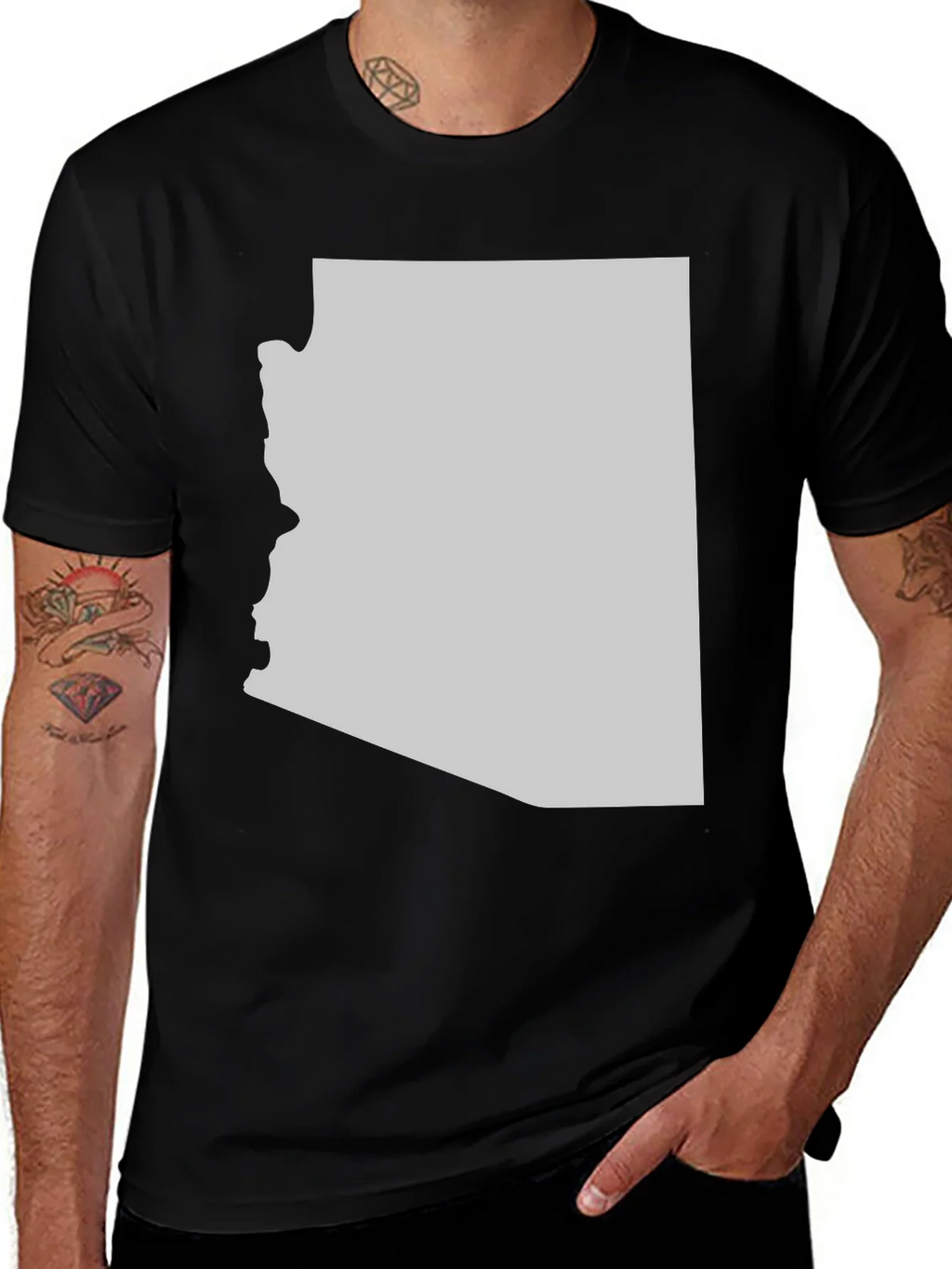 Arizona State Pride T-Shirt - Black Cotton Tee product image 1