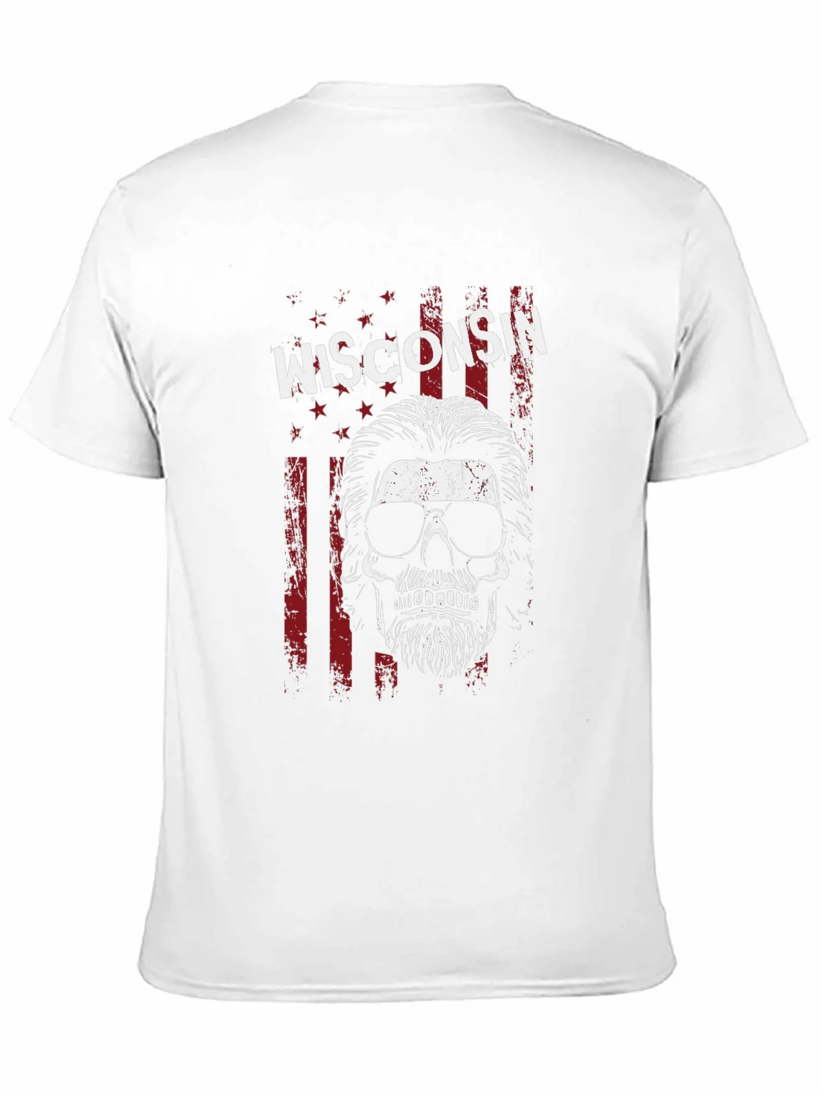Wisconsin Skull Graphic Tee - USA Patriotic Shirt product image 10